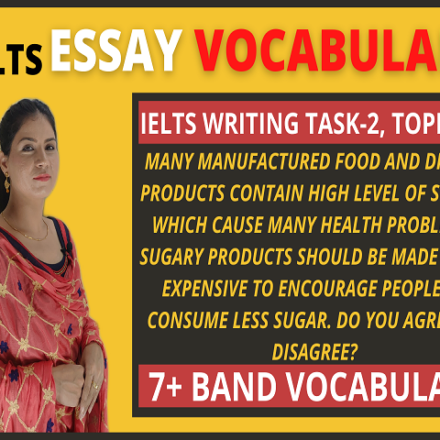 IELTS Writing Task 2: Essay Vocabulary | Topic Related Vocabulary | Topic #7 | IELTS Writing Synonyms by Rupinder Kaur